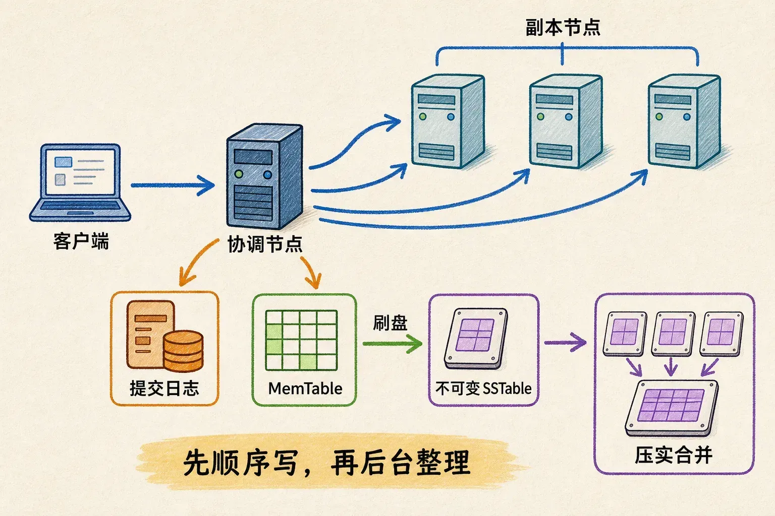 Cassandra 从提交日志到 SSTable 的写入路径
