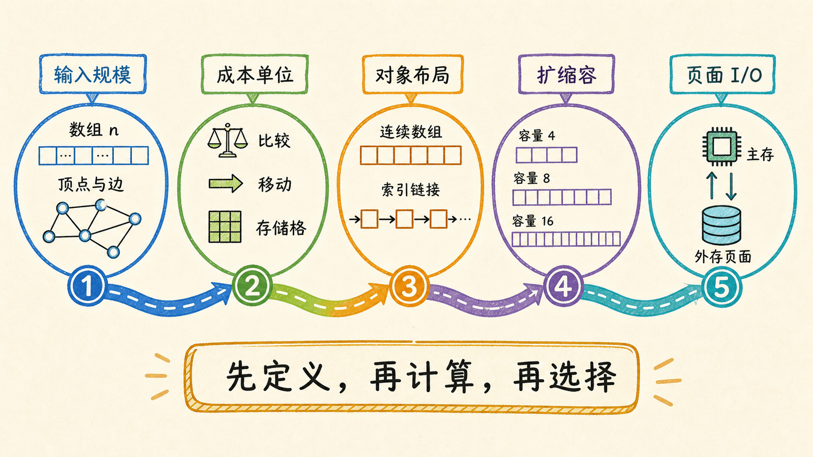 从输入规模、操作成本、对象布局、扩缩容到页面 I/O 的优化路线