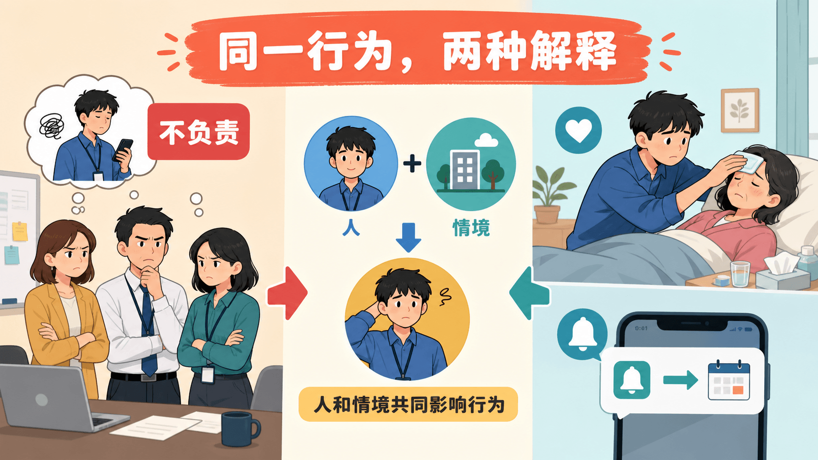 同一行为的两种解释:特质与情境