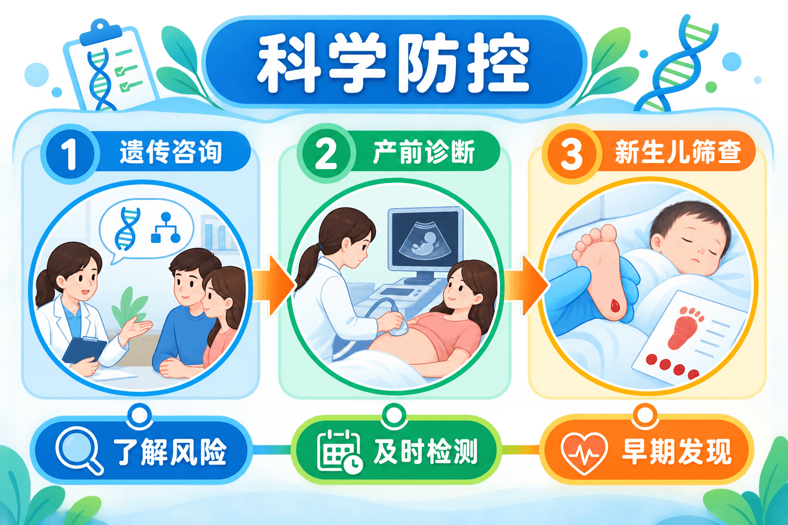 从遗传咨询到产前诊断、新生儿筛查的科学防控路径