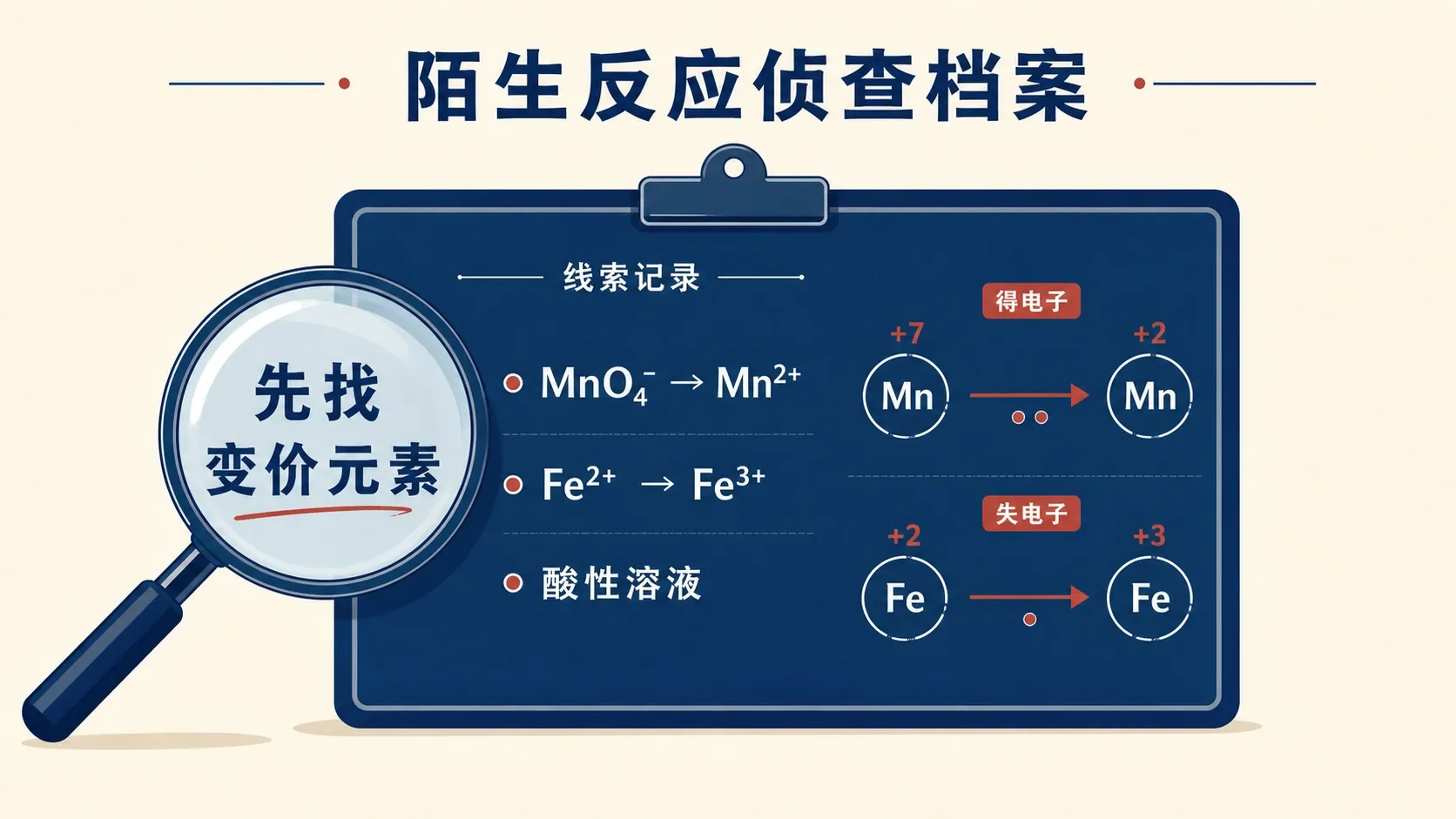 陌生反应侦查档案:从题干线索寻找变价元素