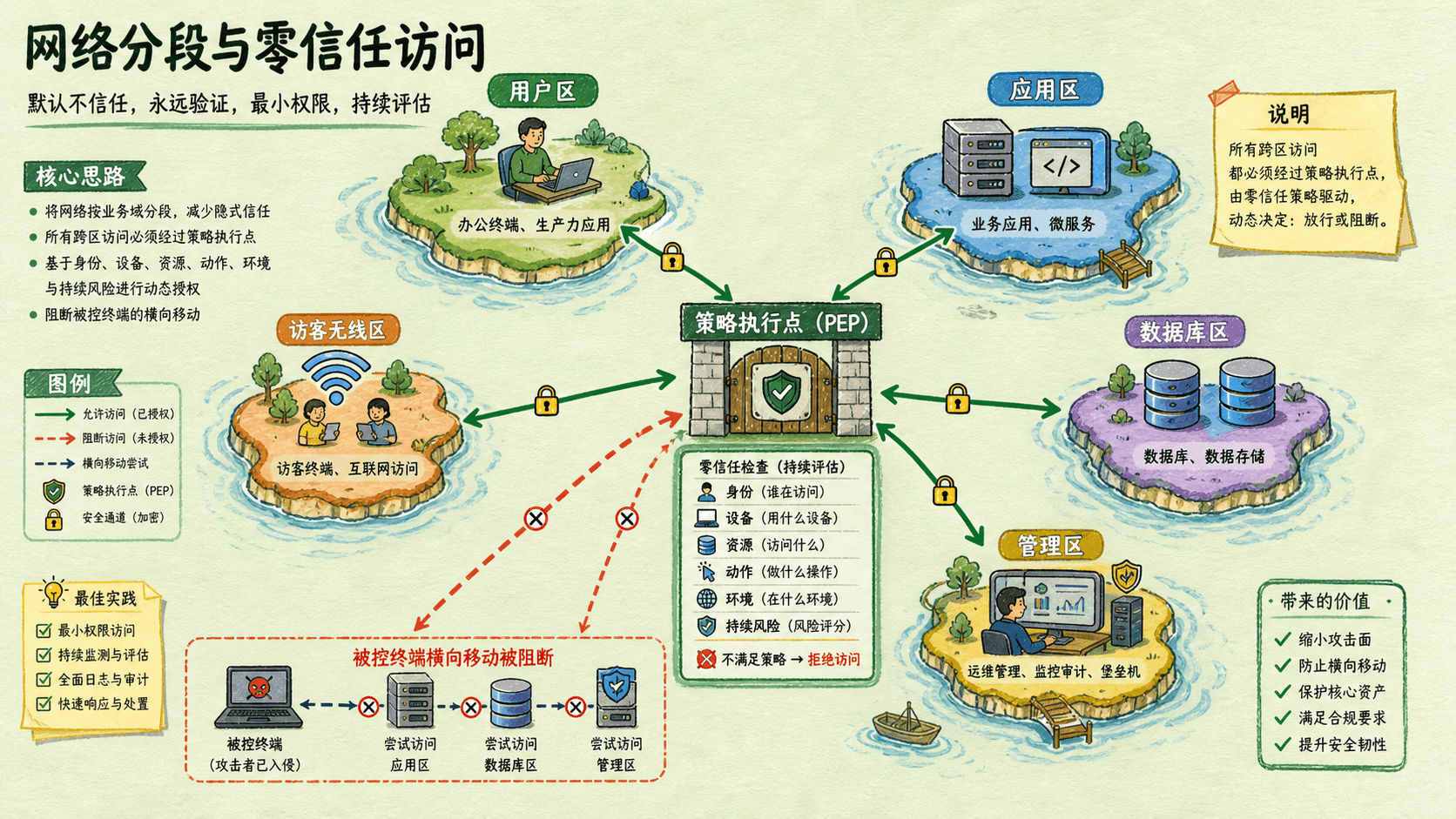 网络分段与零信任持续验证
