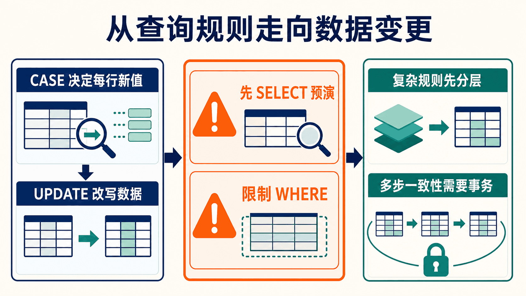 从查询规则走向数据变更