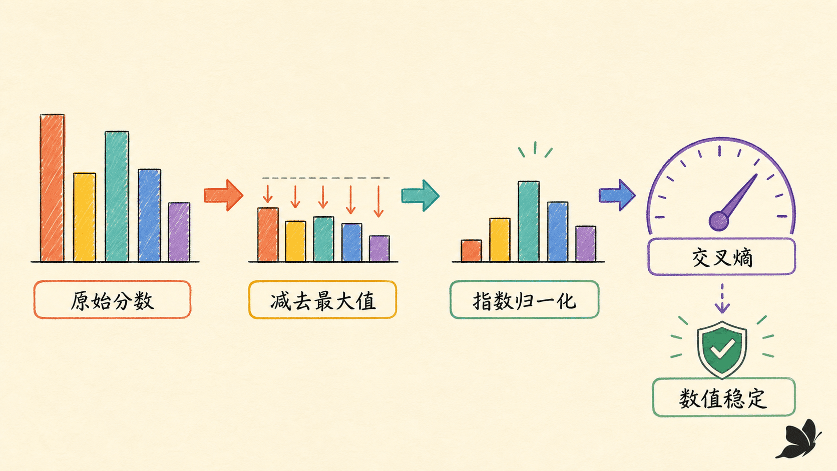 稳定 softmax 与交叉熵