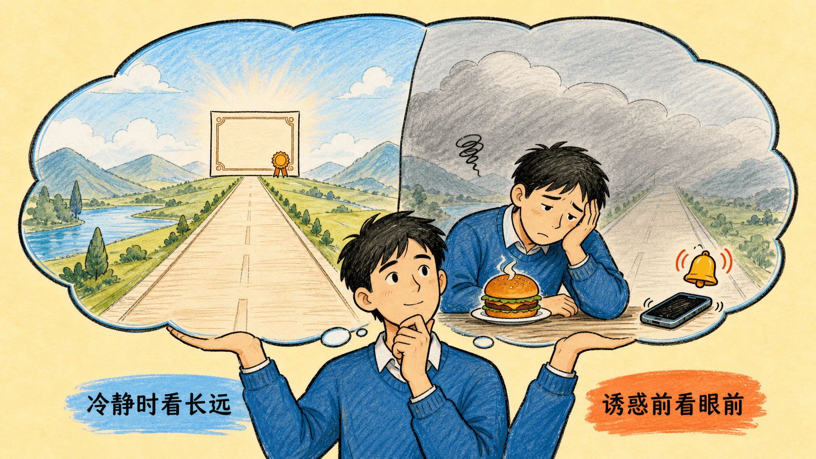 热状态来临:冷静时看长远,诱惑前看眼前