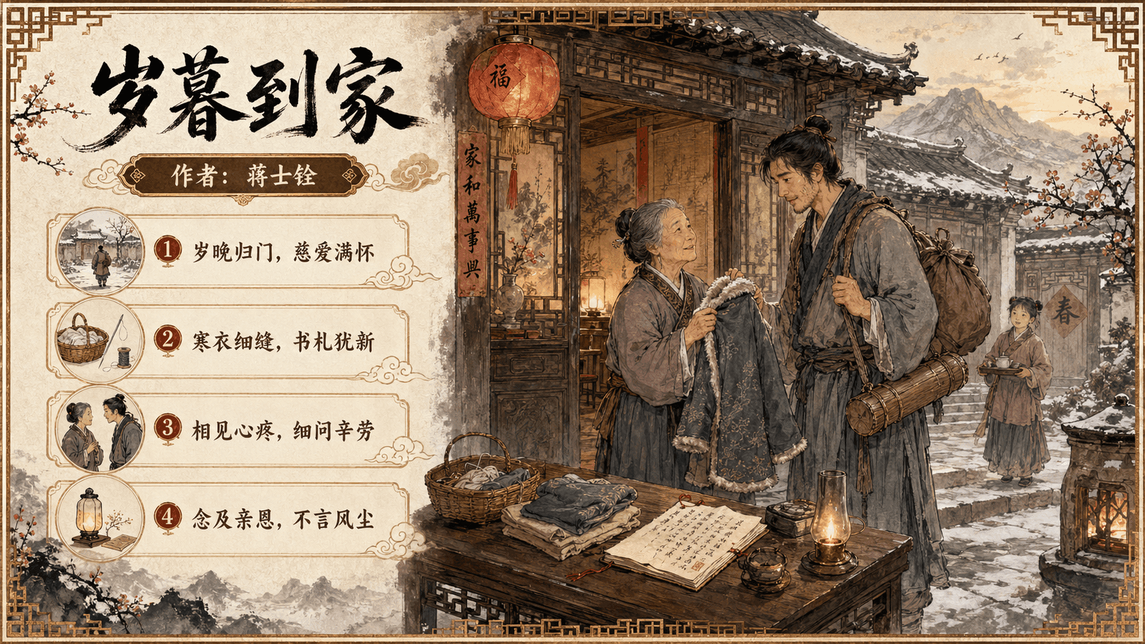 岁暮到家