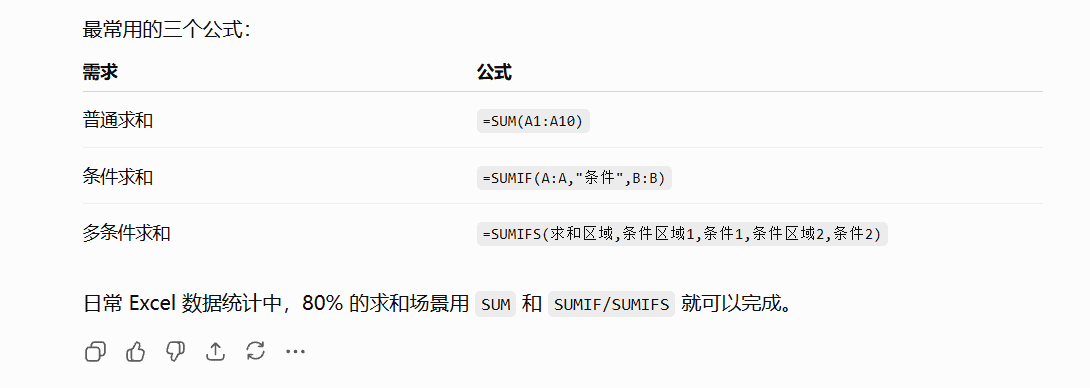 AI 返回结果