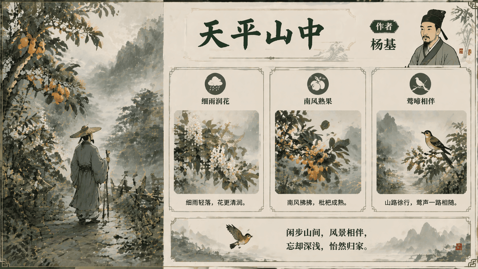 天平山中