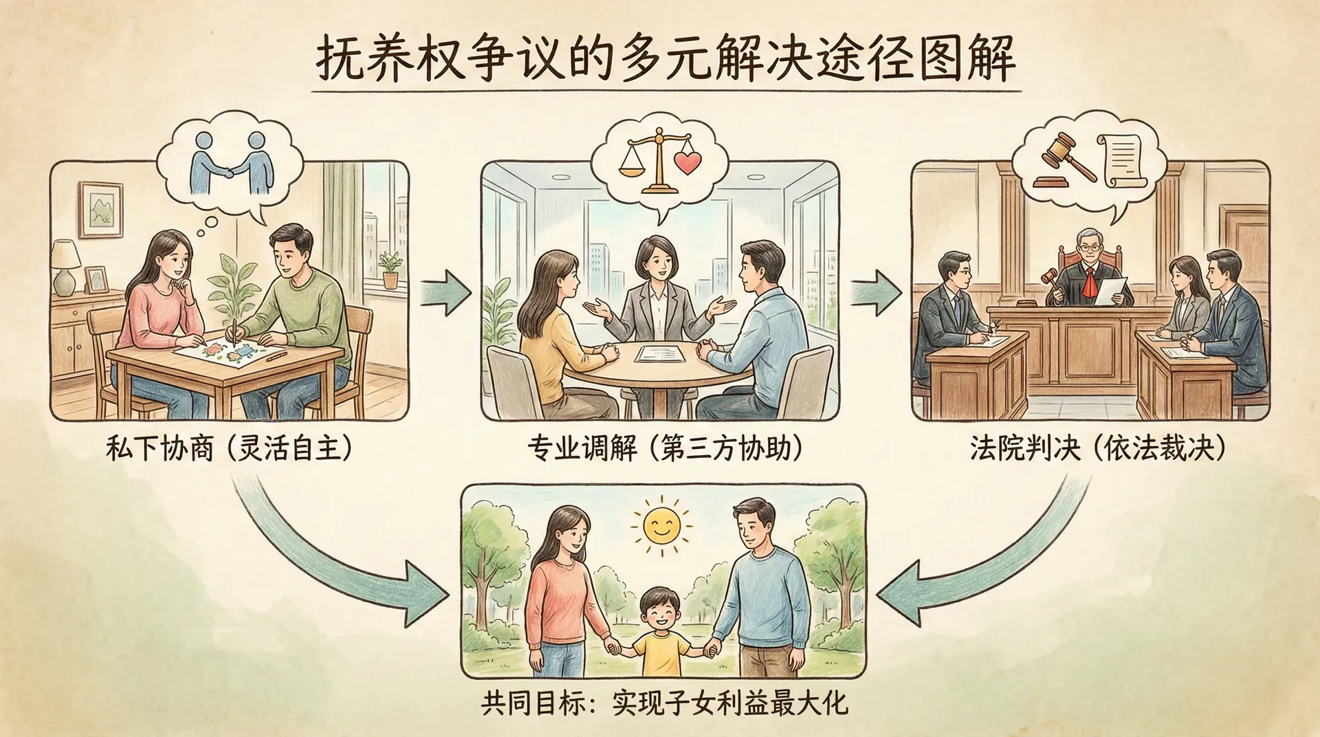 抚养权争议的解决