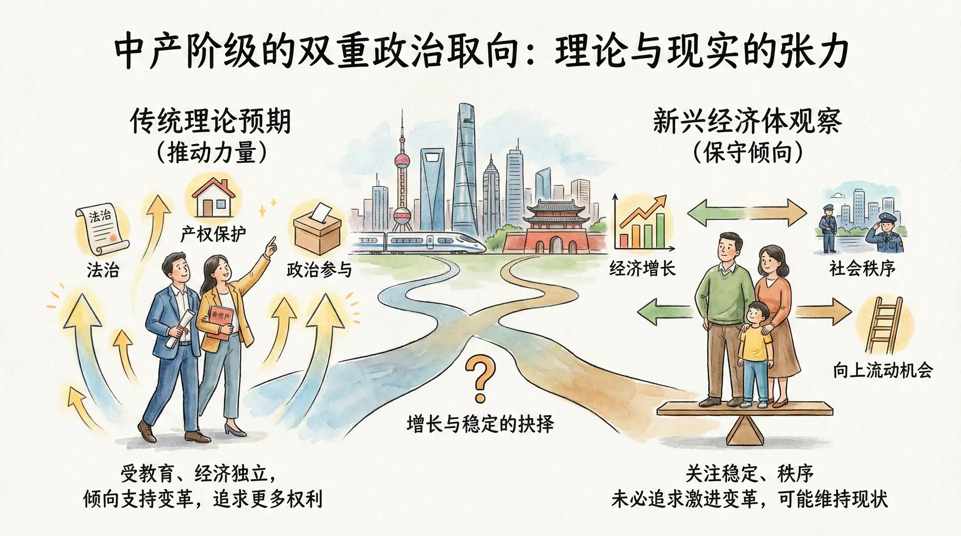 中产阶级的政治取向