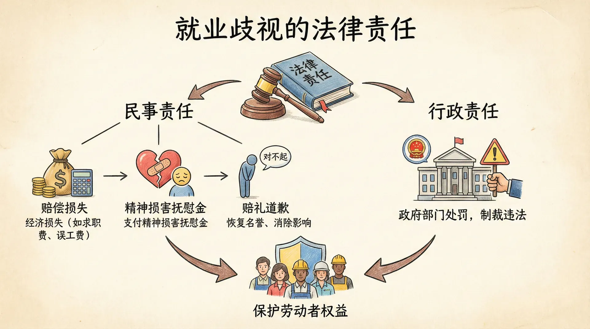 就业歧视的法律责任