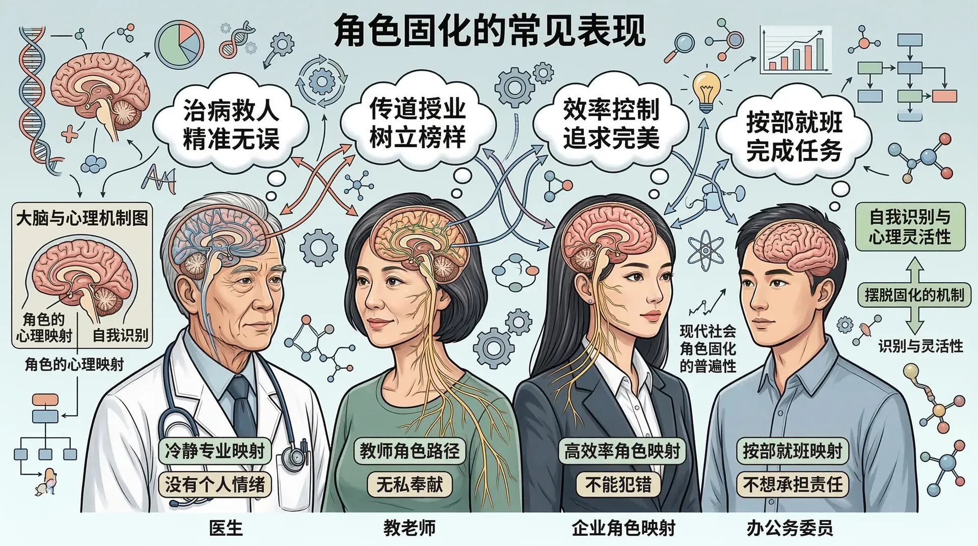 角色固化的常见表现