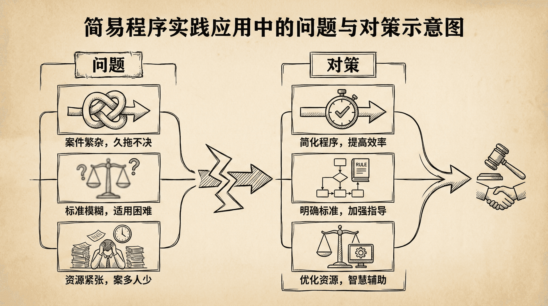 简易程序实践应用中的问题与对策示意图
