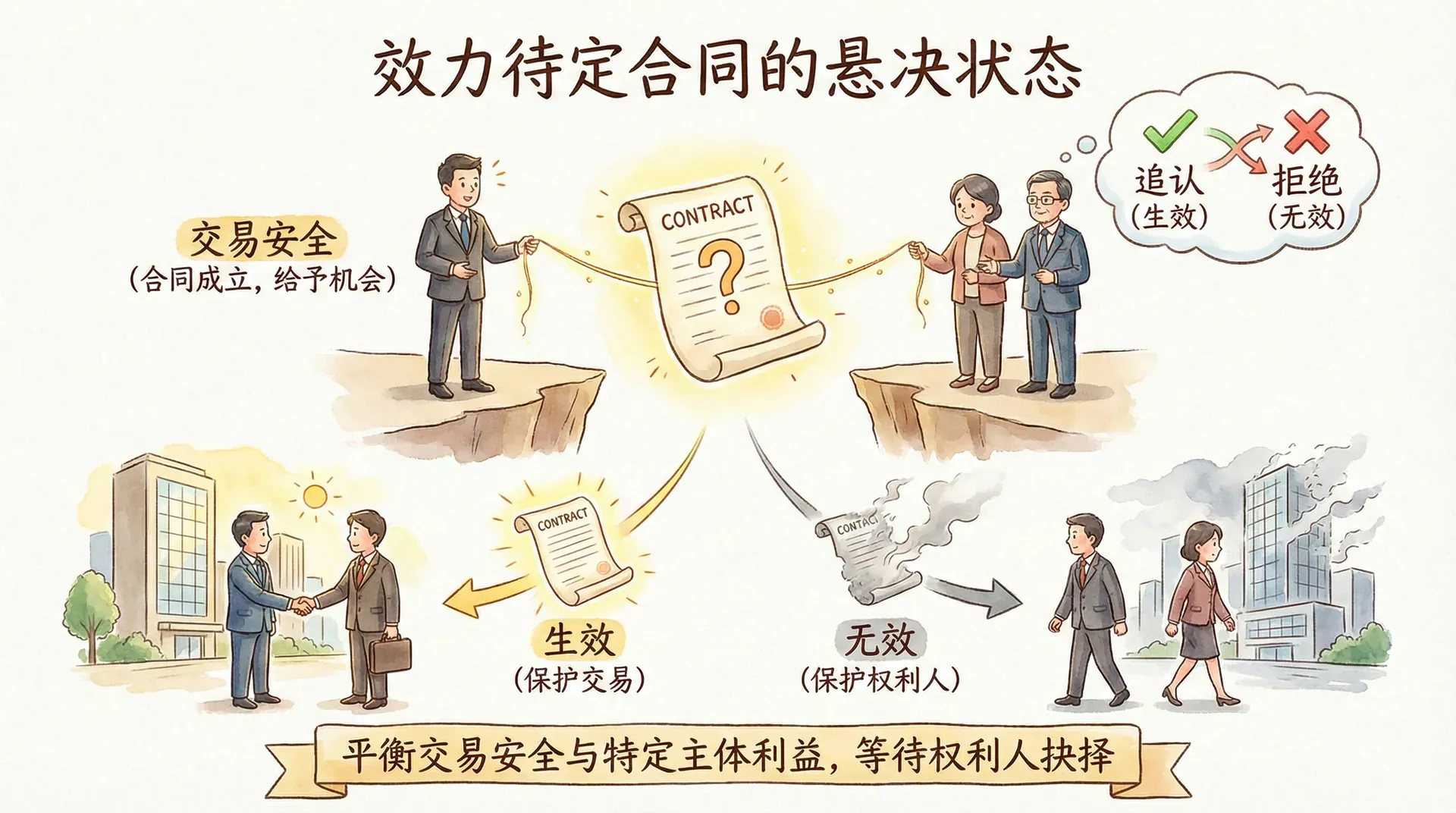 效力待定合同的处理