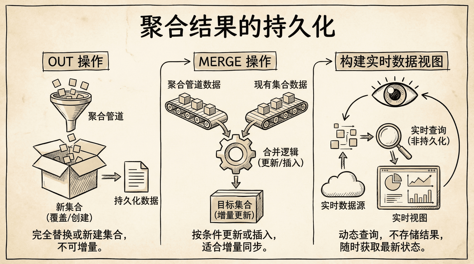 聚合结果的持久化