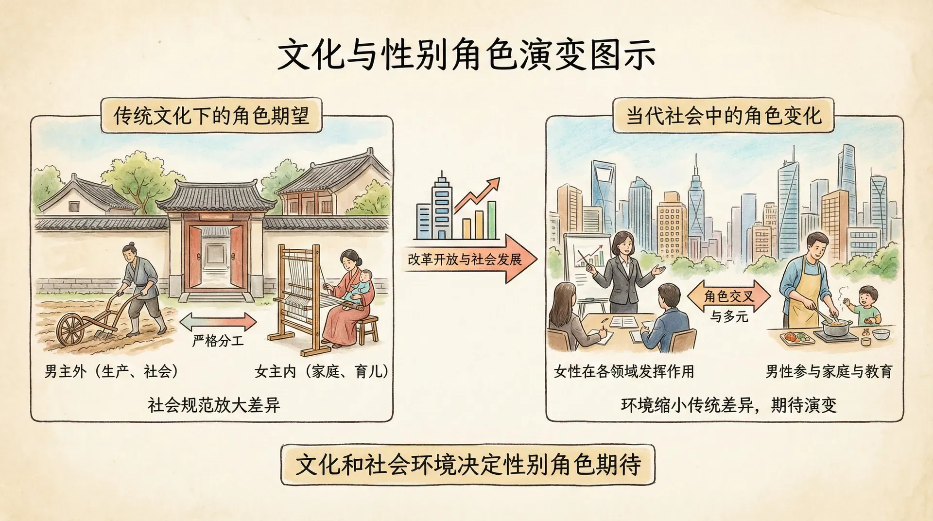 文化背景下的性别角色