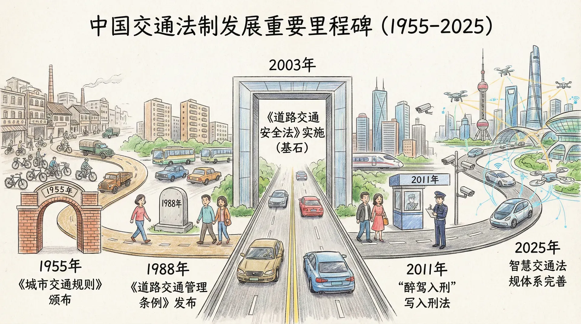 中国交通法制的演进历程