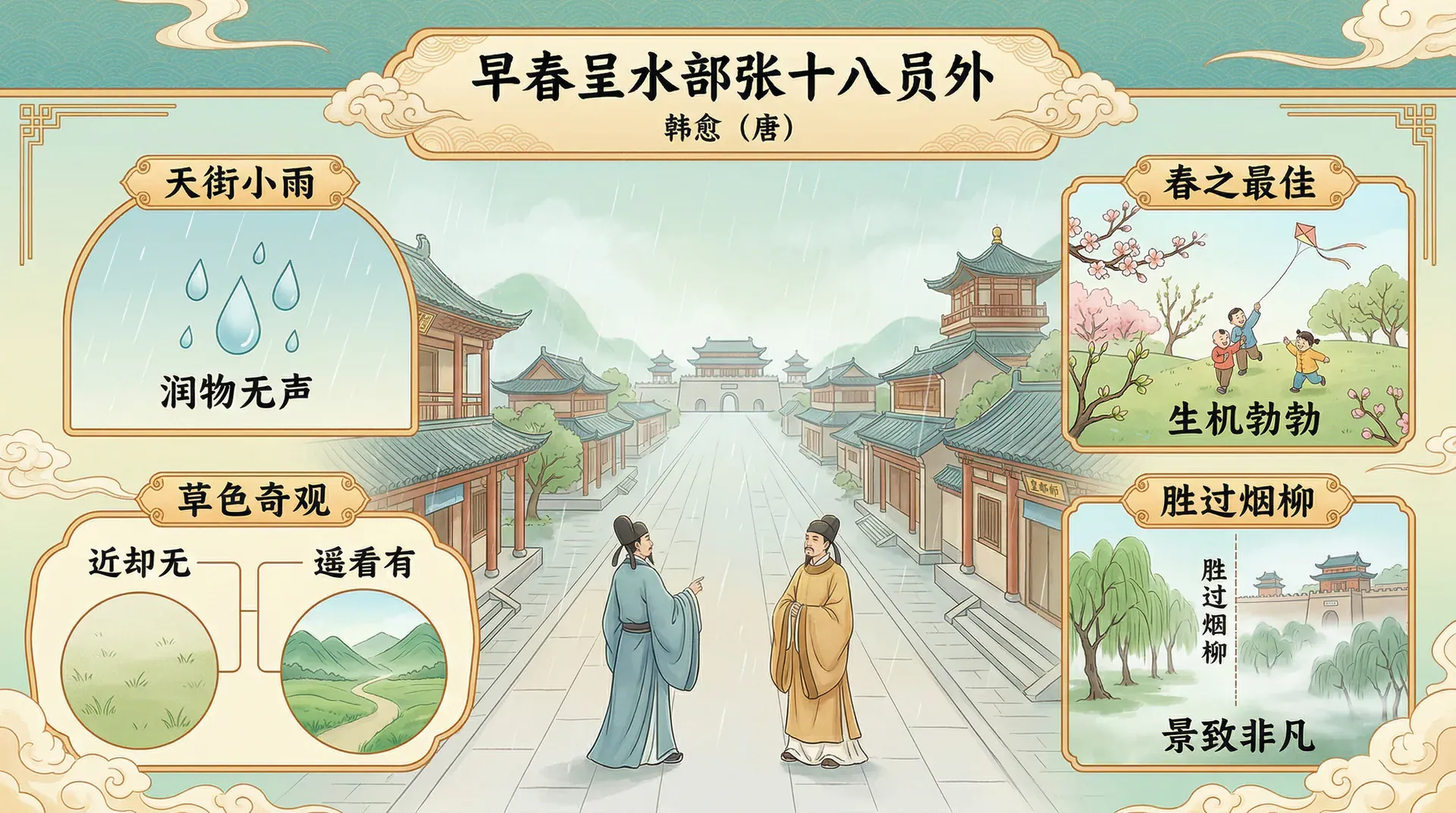 早春呈水部张十八员外