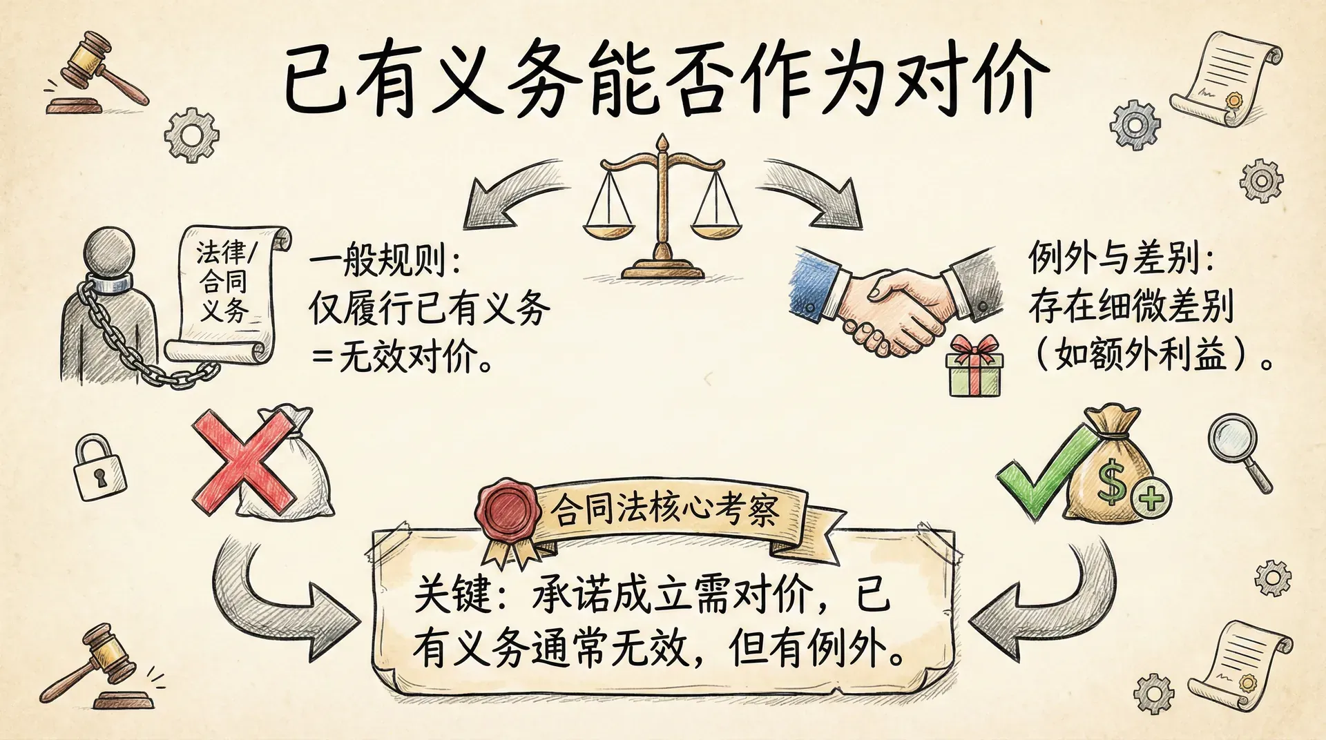 已有义务能否作为对价