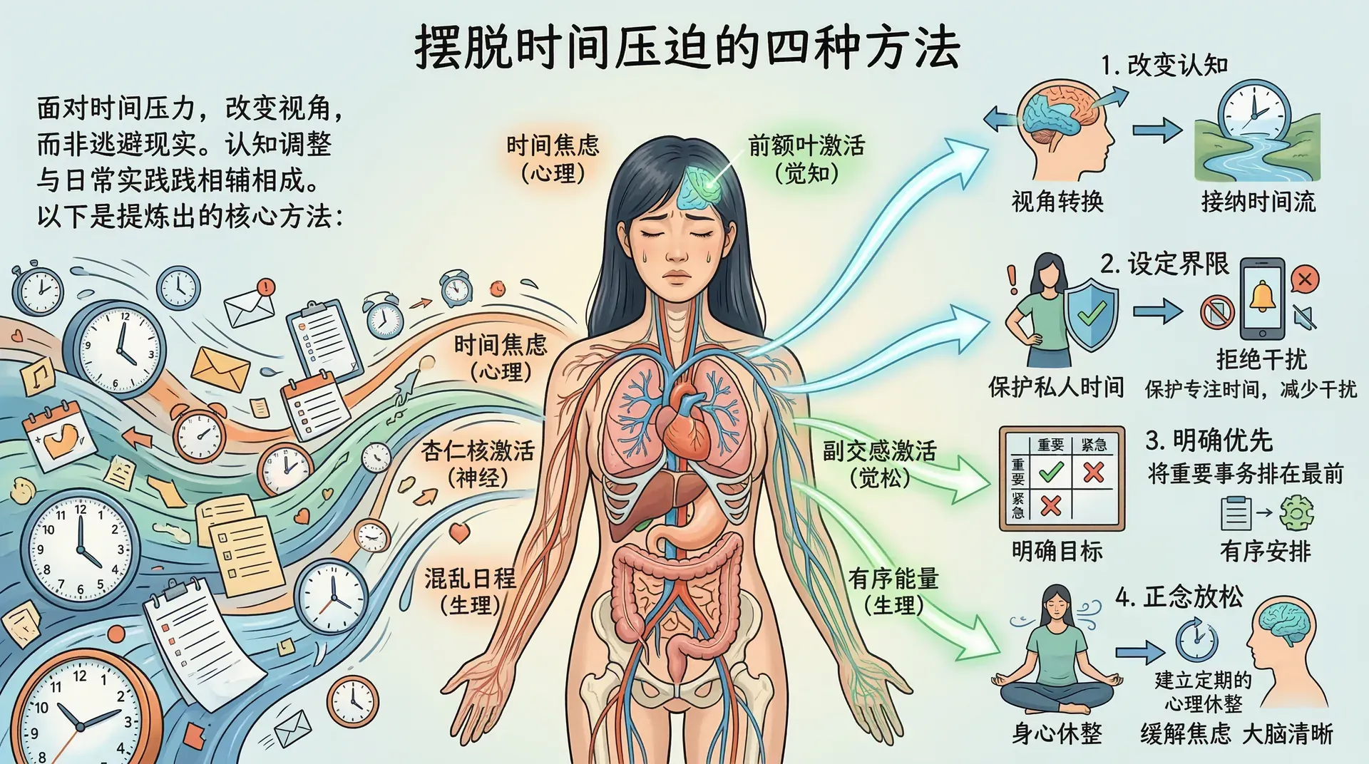 摆脱时间压迫的四种方法