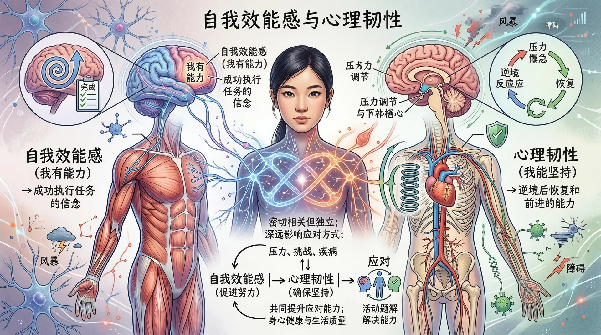 自我效能感与心理韧性