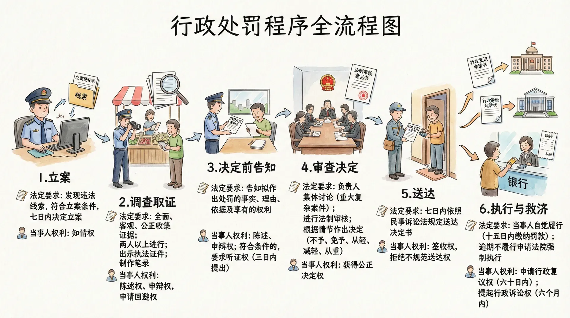 行政处罚的种类与程序