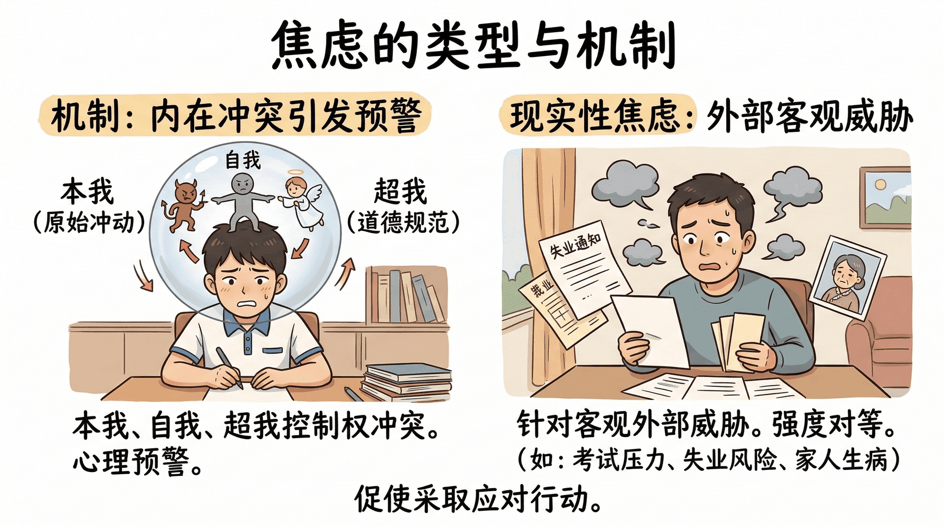 焦虑的类型与机制