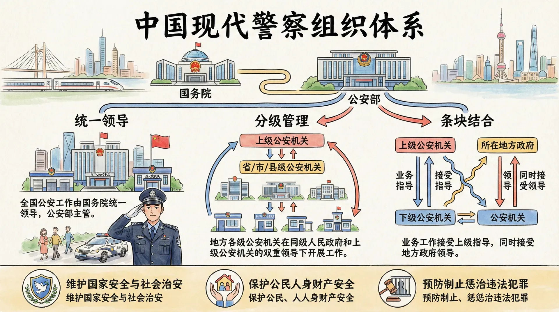 公安机关组织架构与职能