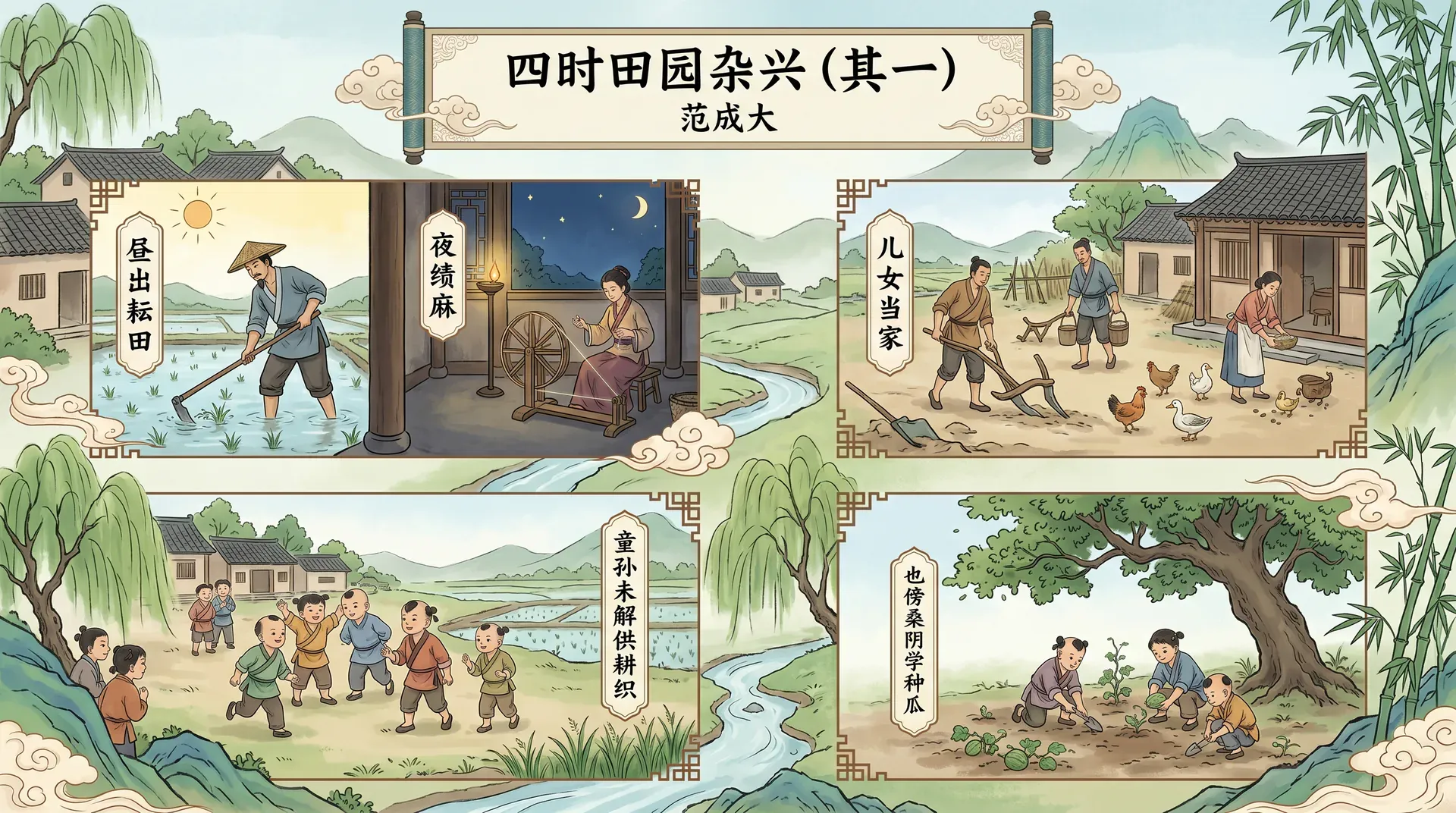 四时田园杂兴(其三十一)