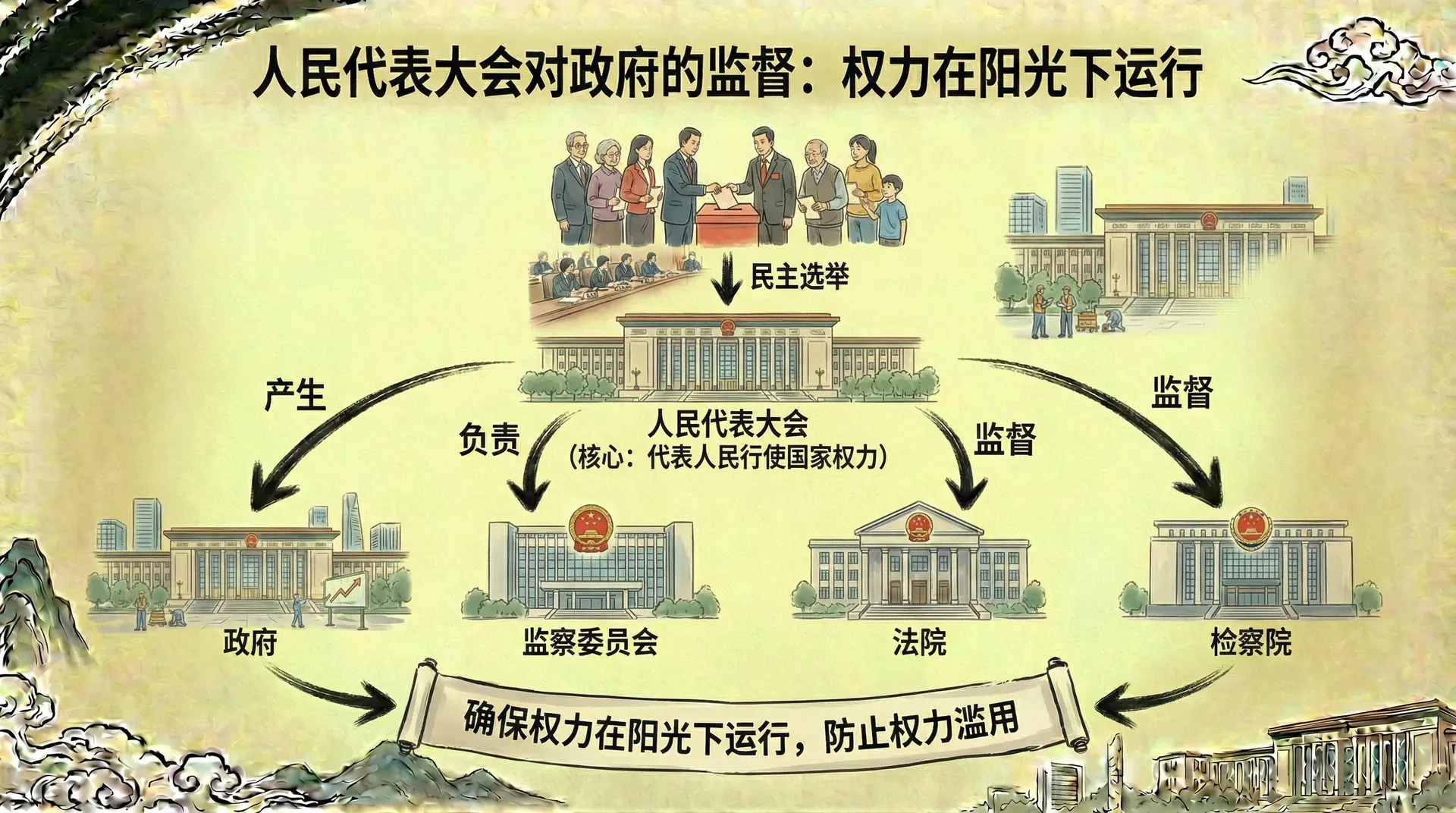 人大对政府的监督