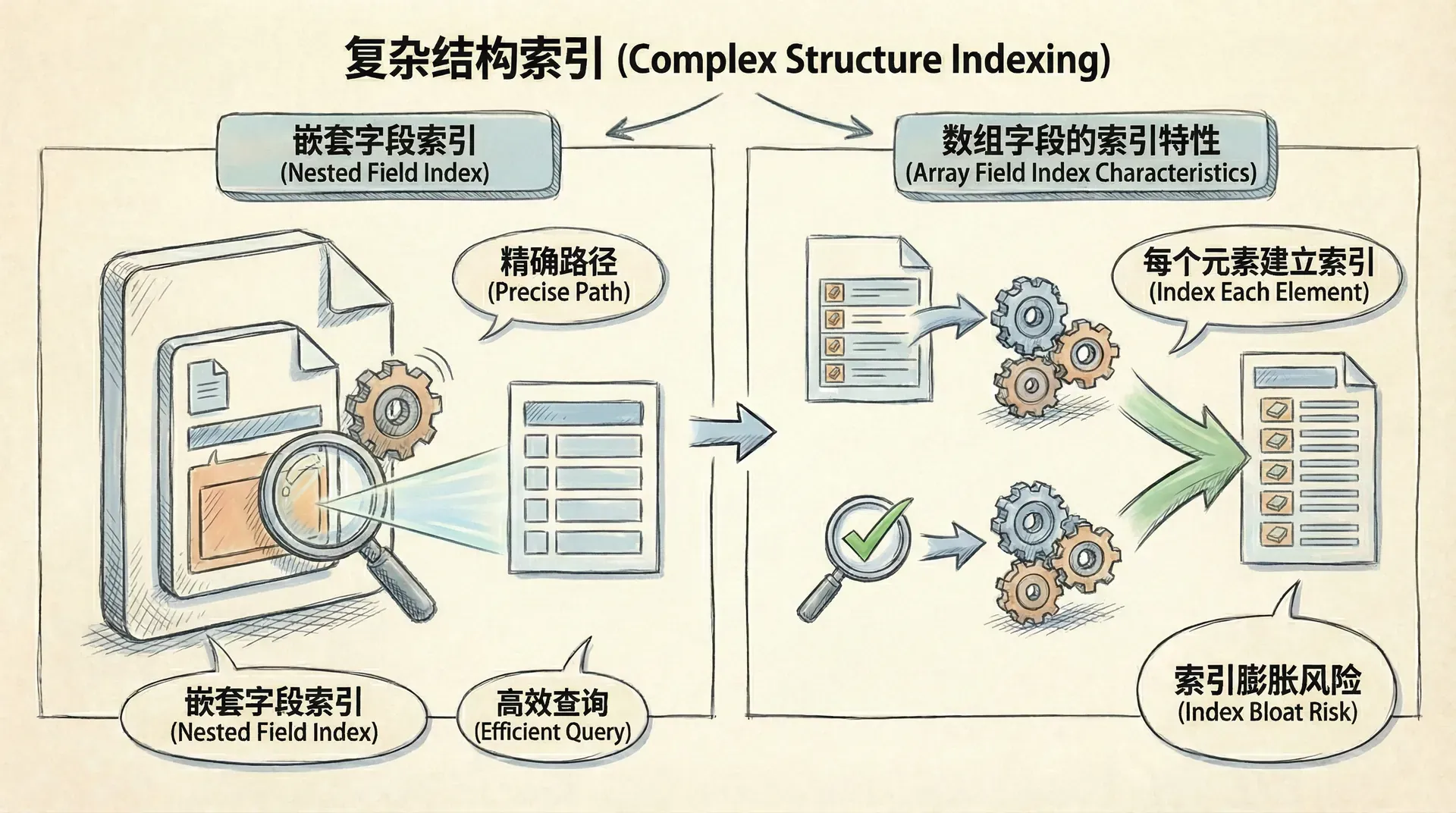 嵌套对象和数组的索引