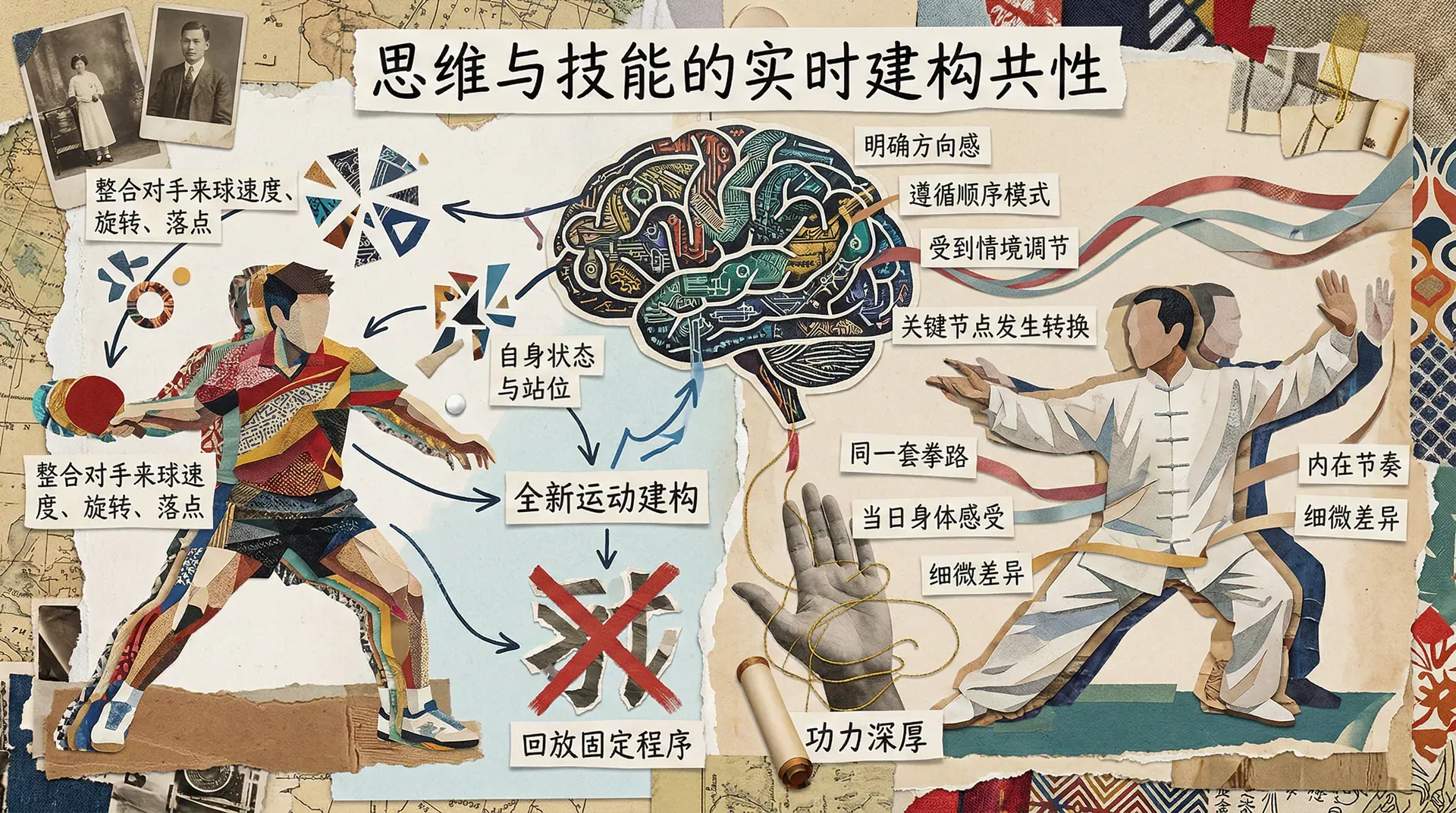 思维与运动技能的相似性