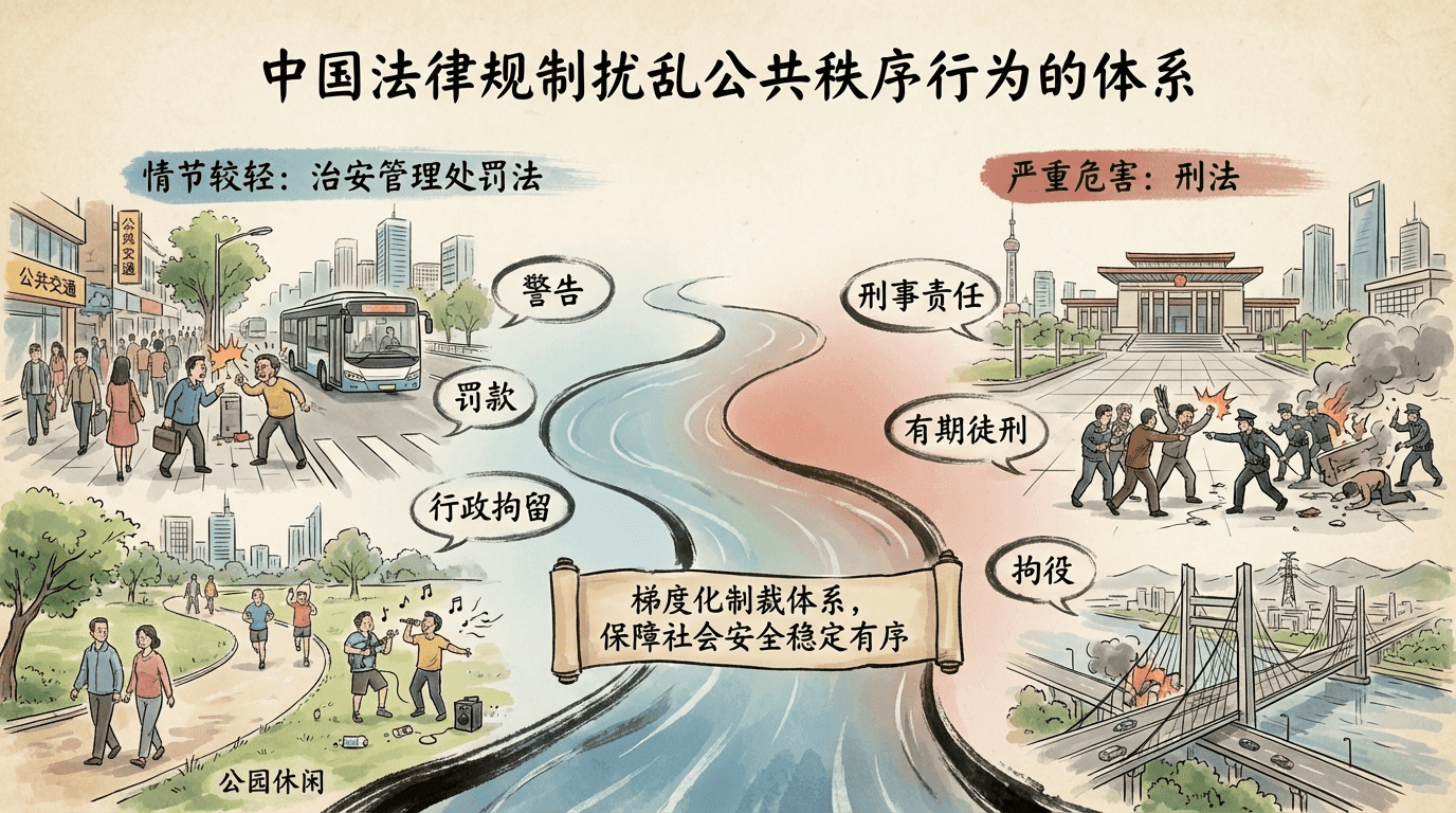 扰乱公共秩序行为的法律规制