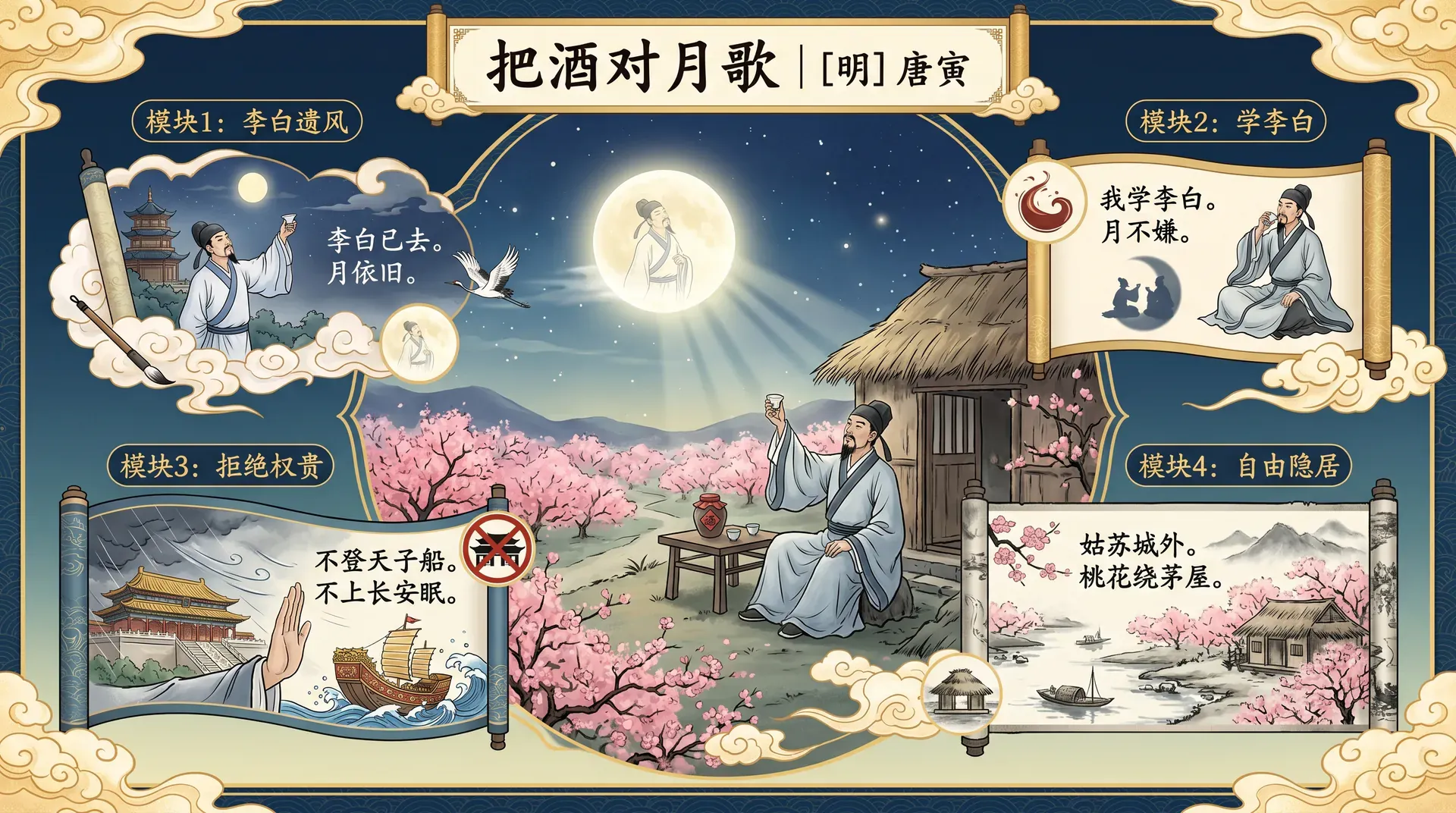 把酒对月歌