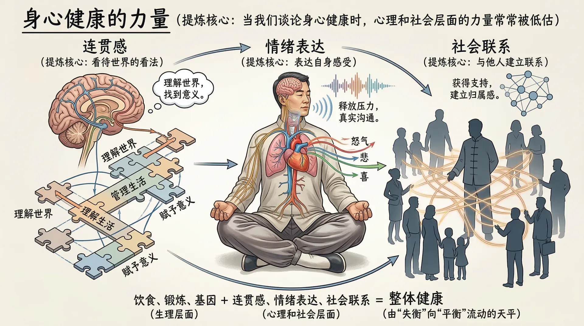 连贯感、情绪表达与社会联系