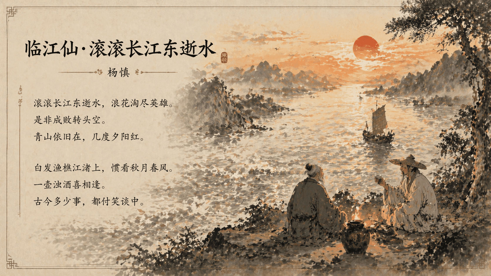 临江仙·滚滚长江东逝水