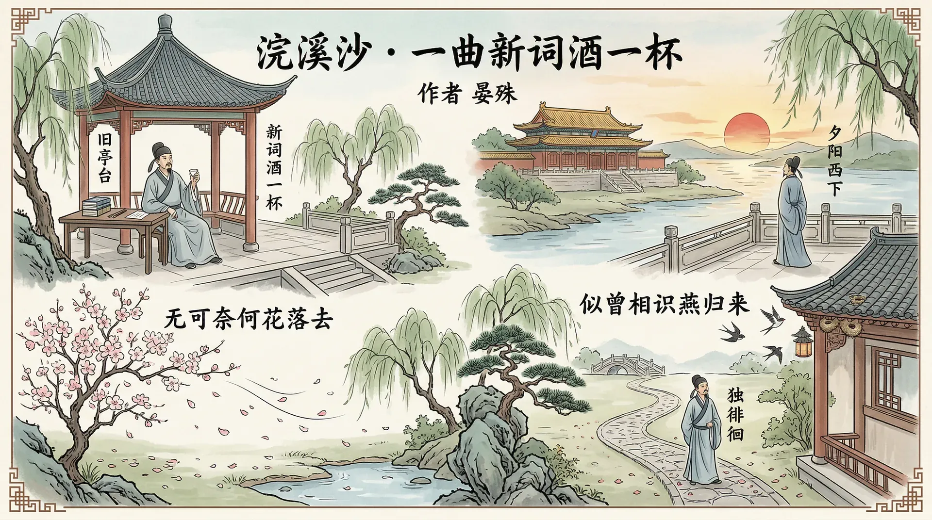 浣溪沙·一曲新词酒一杯