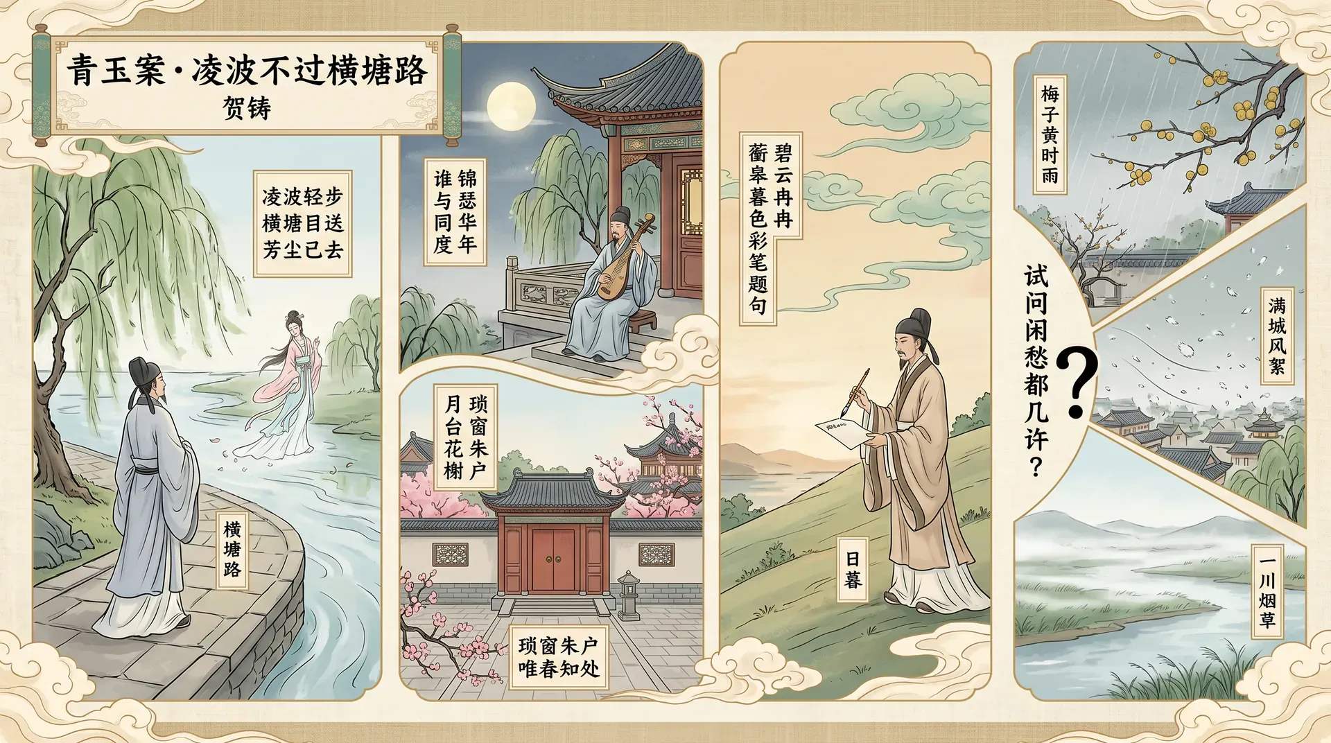 青玉案·凌波不过横塘路