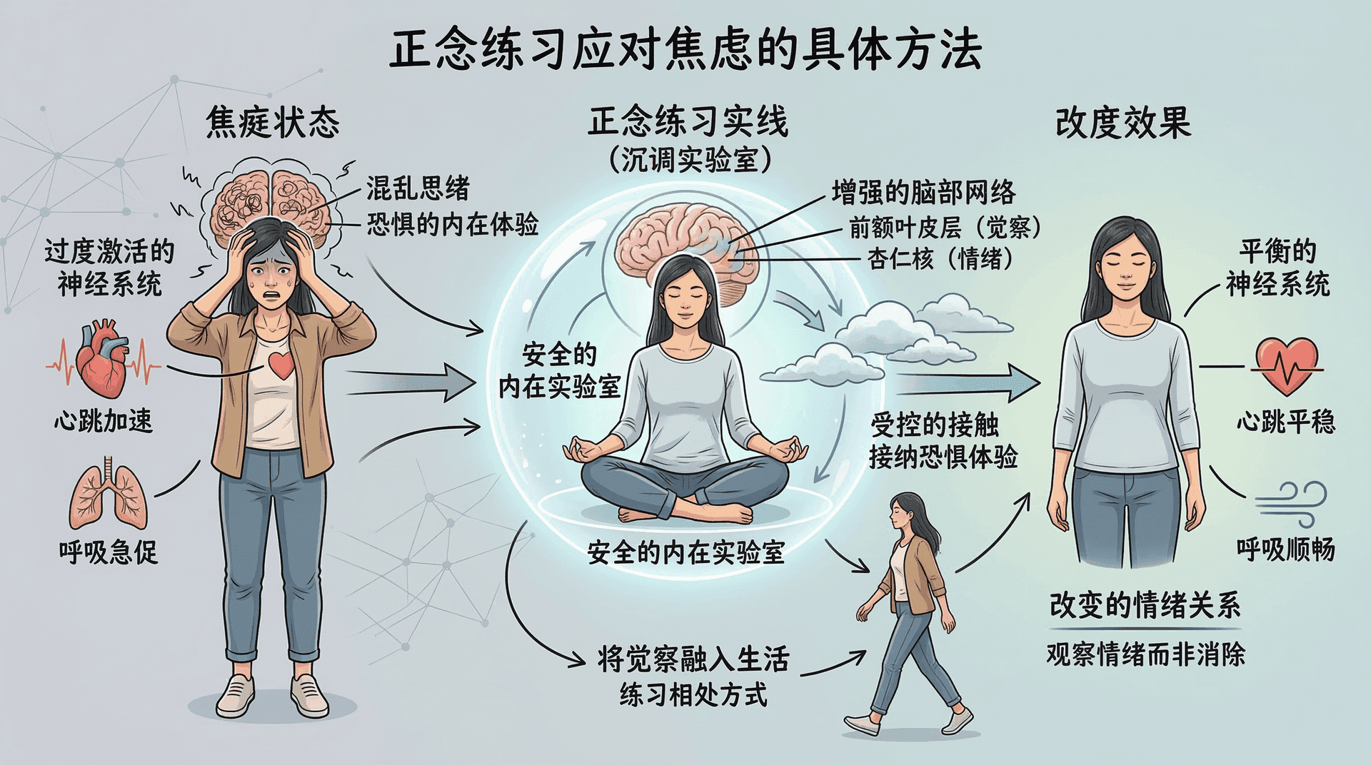 正念练习应对焦虑的具体方法