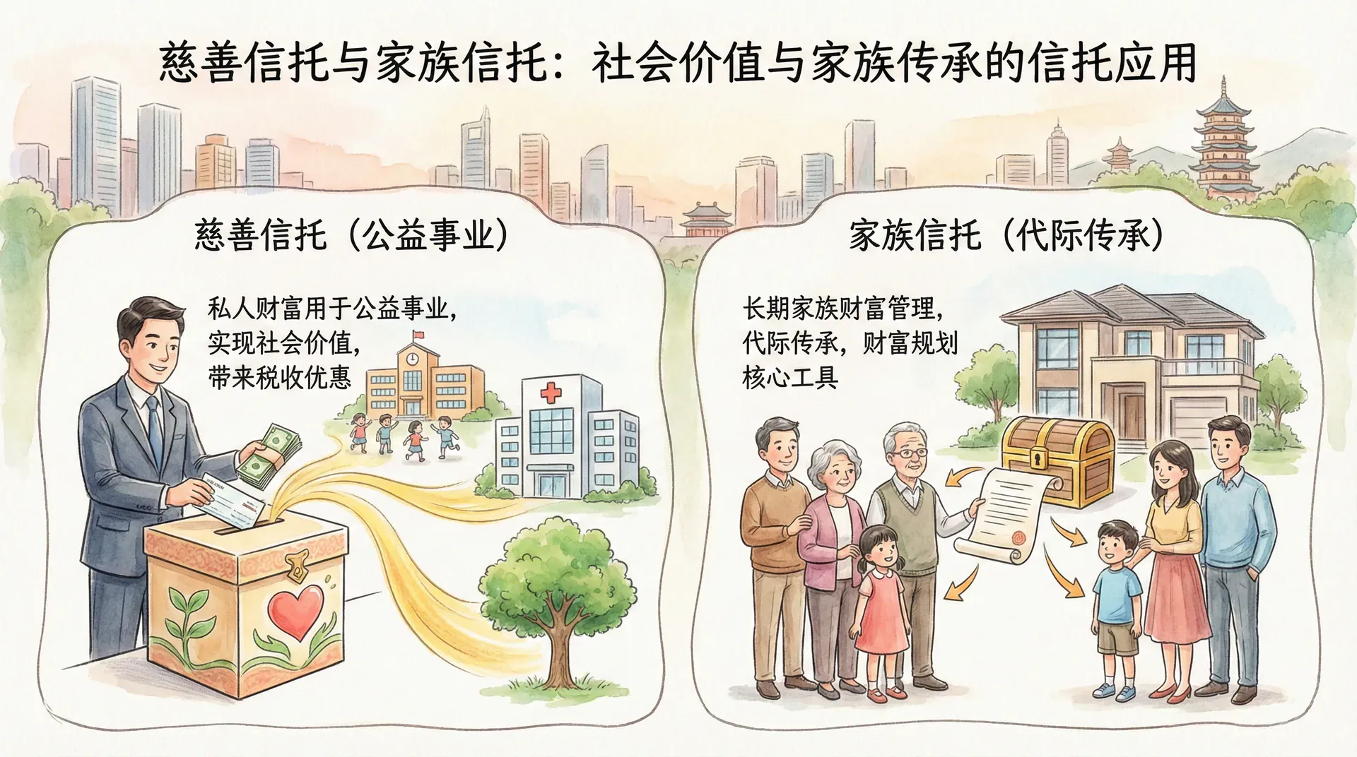 慈善信托与家族信托