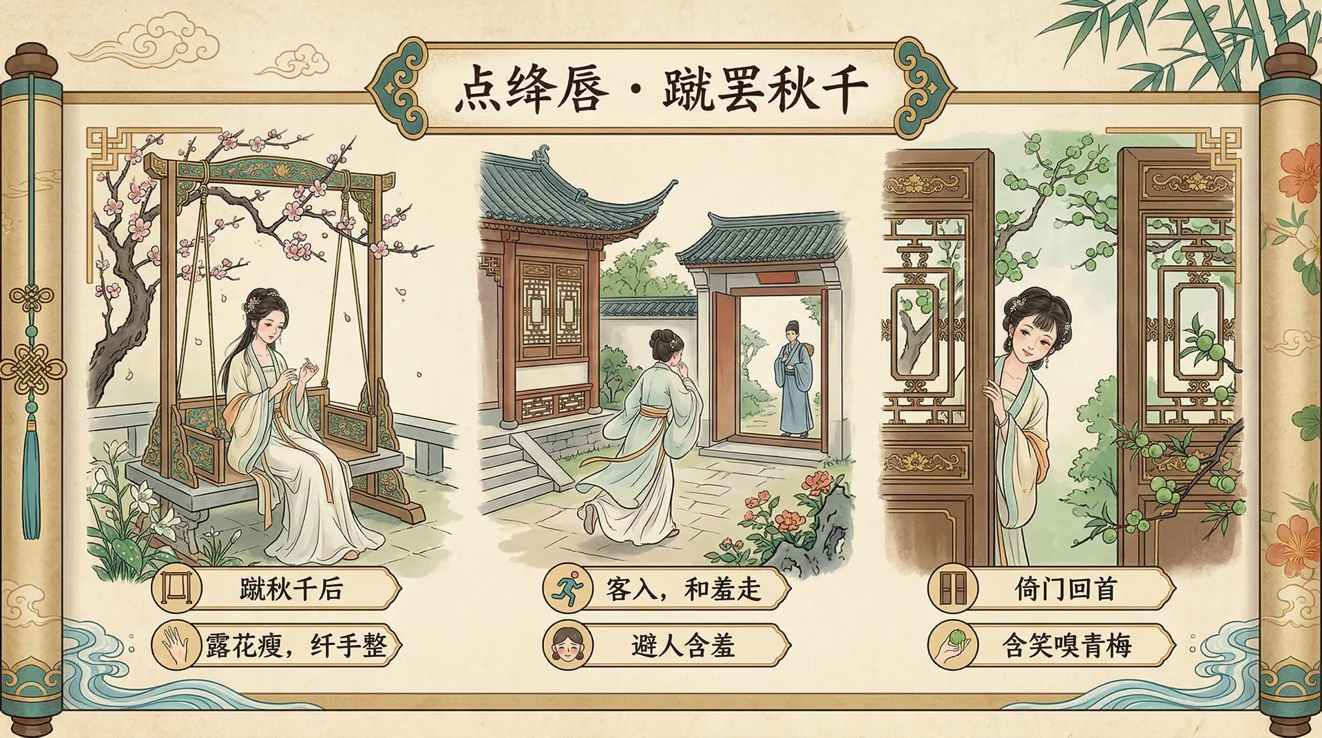 点绛唇·蹴罢秋千