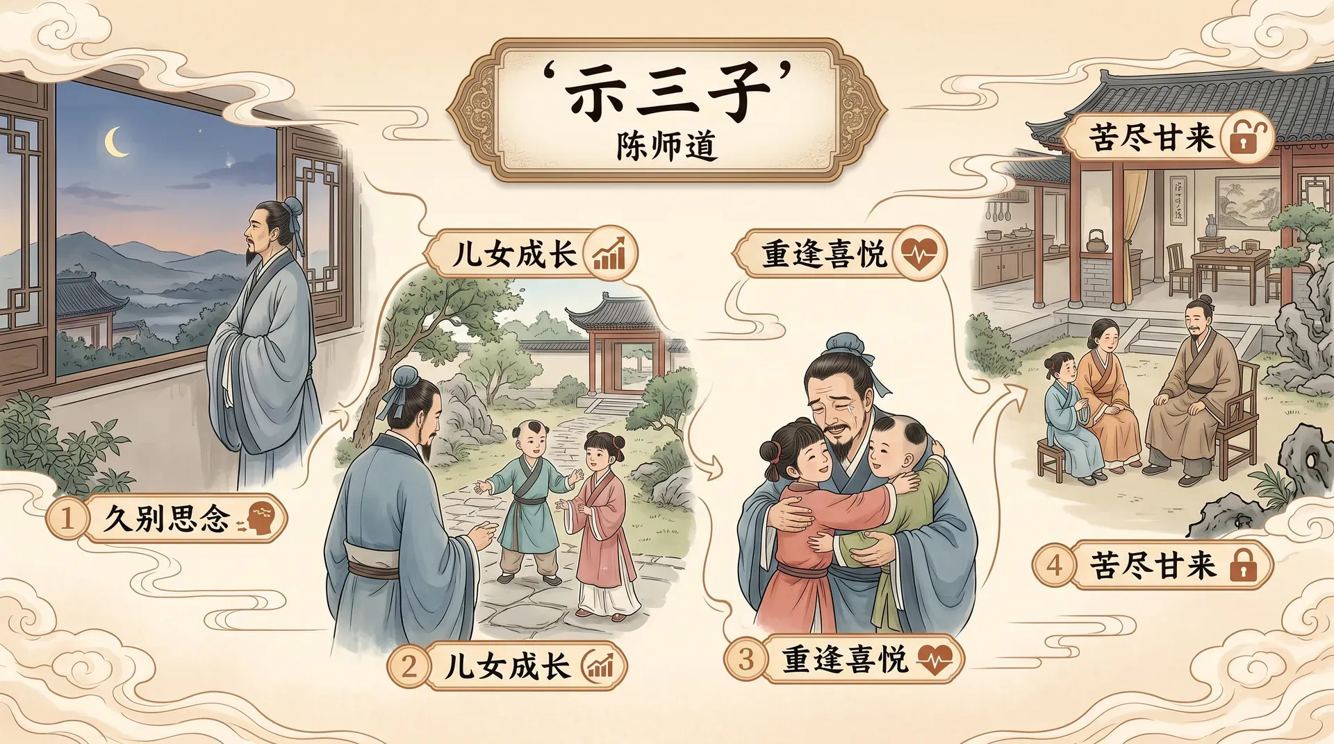 示三子