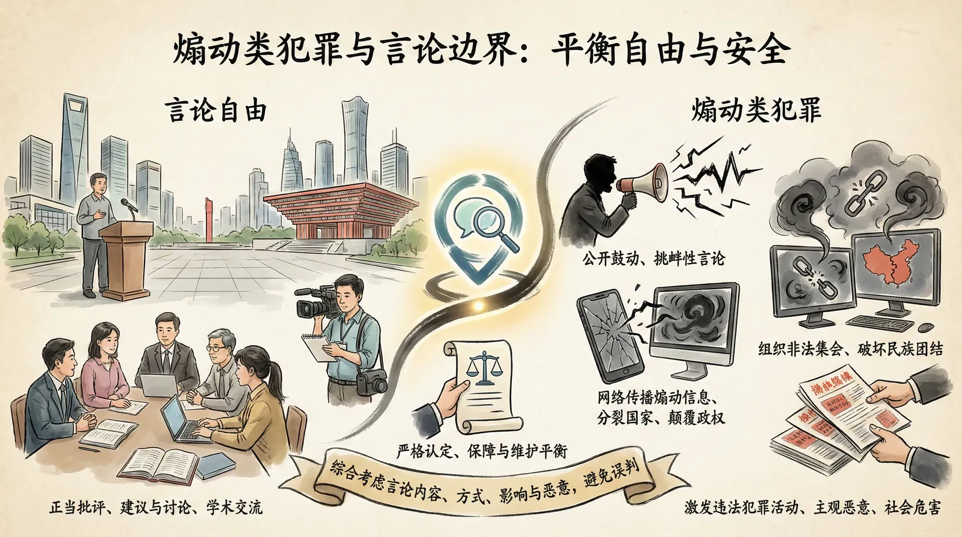 煽动类犯罪与言论边界