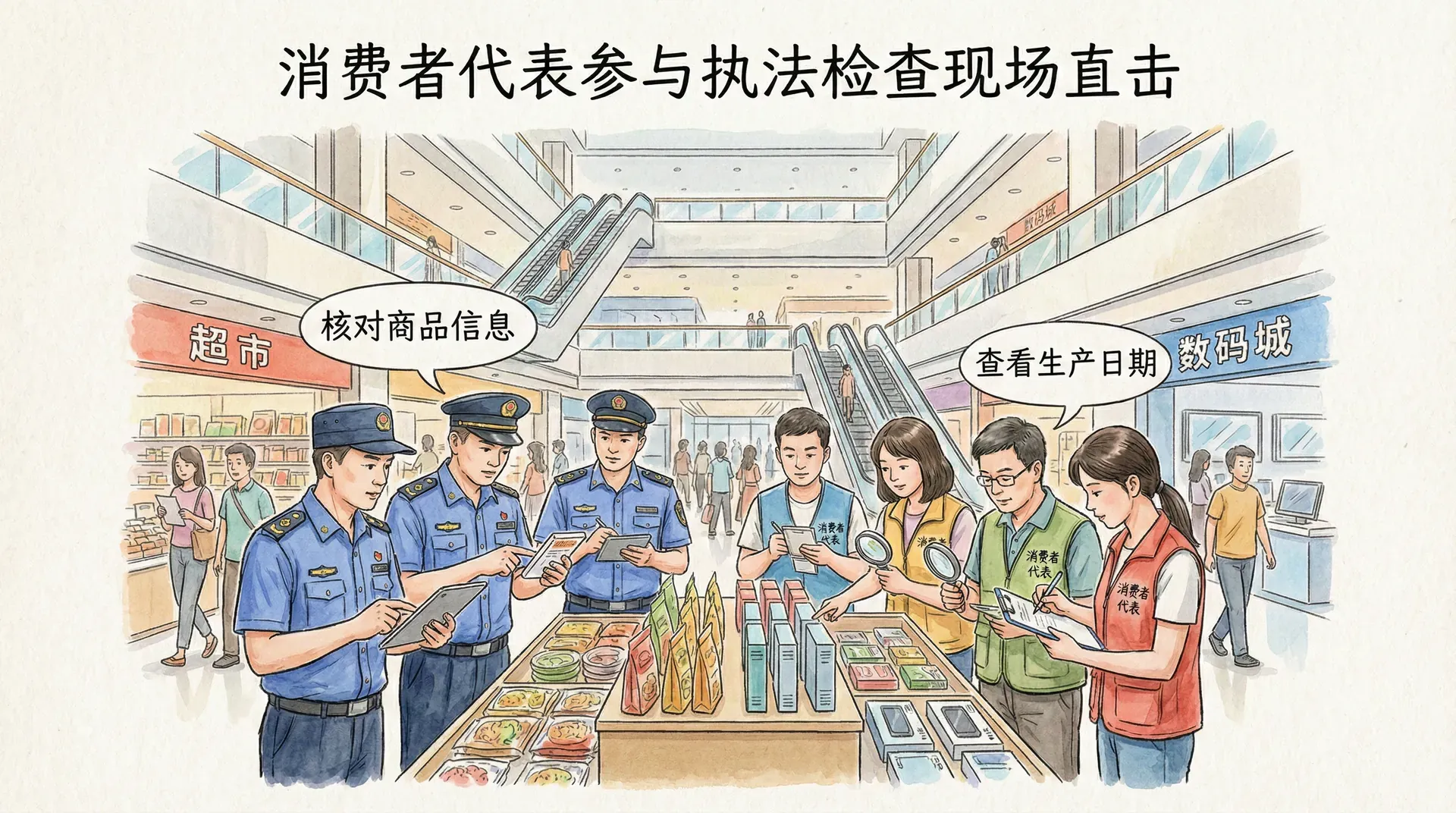 消费者参与执法检查