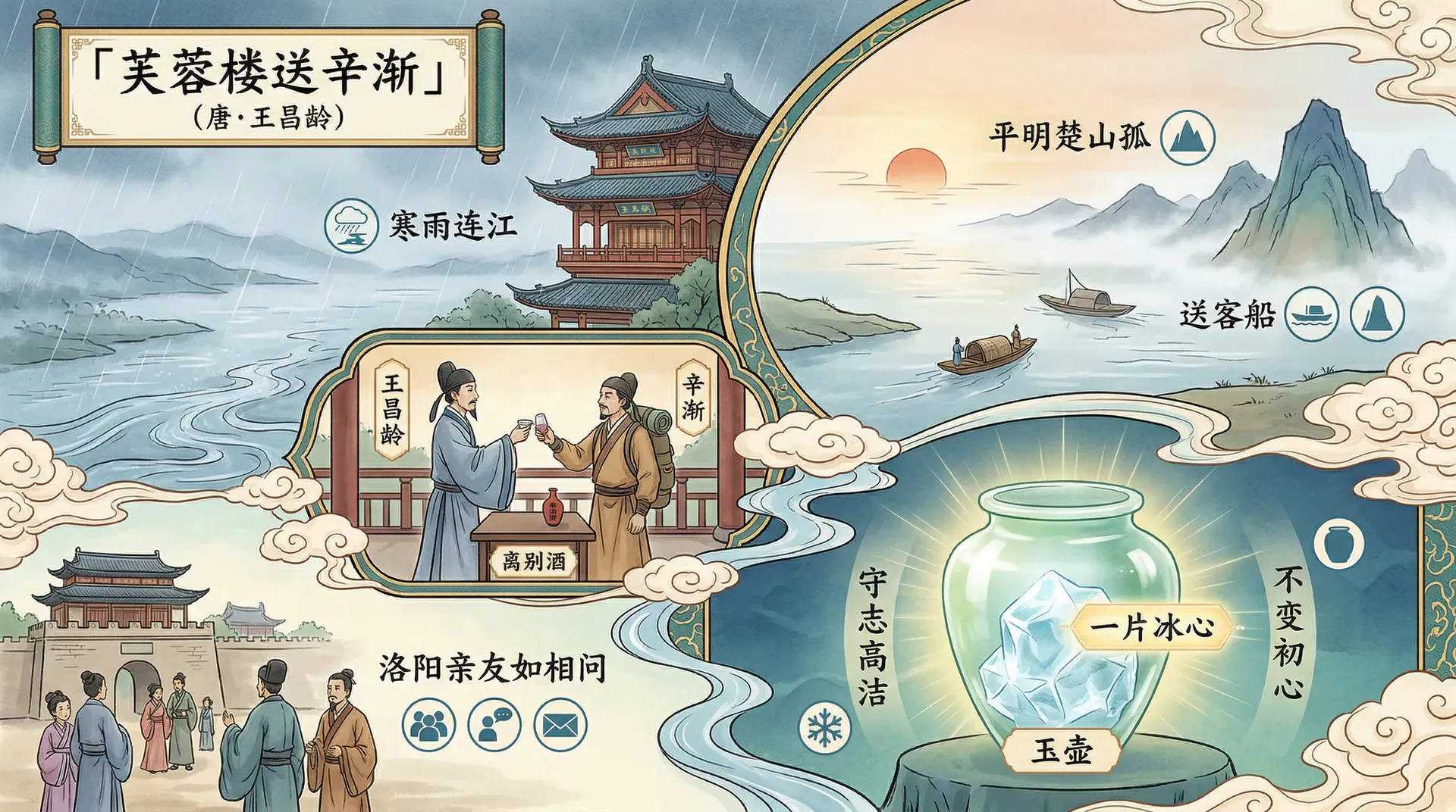 芙蓉楼送辛渐