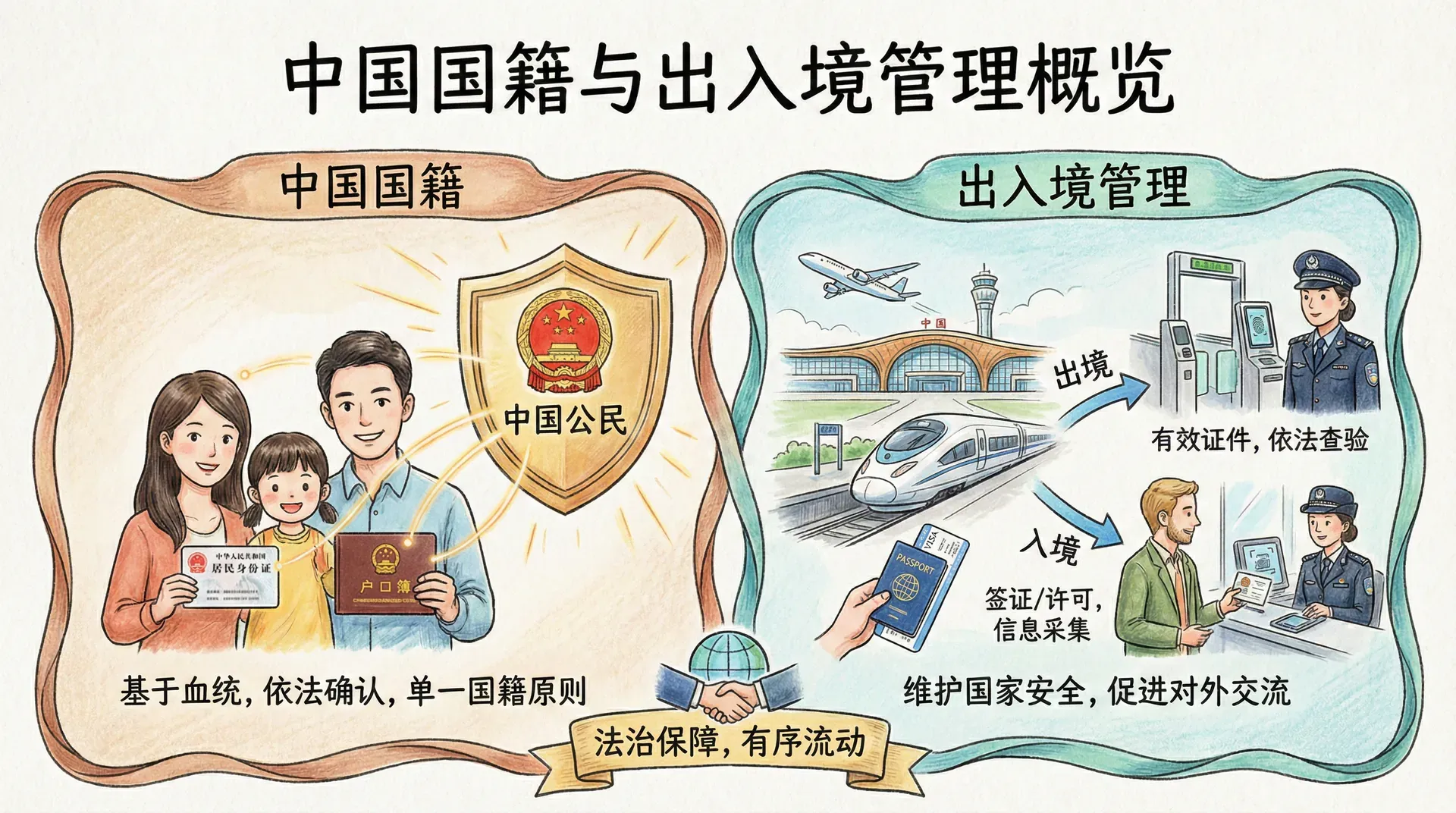 中国国籍与出入境管理