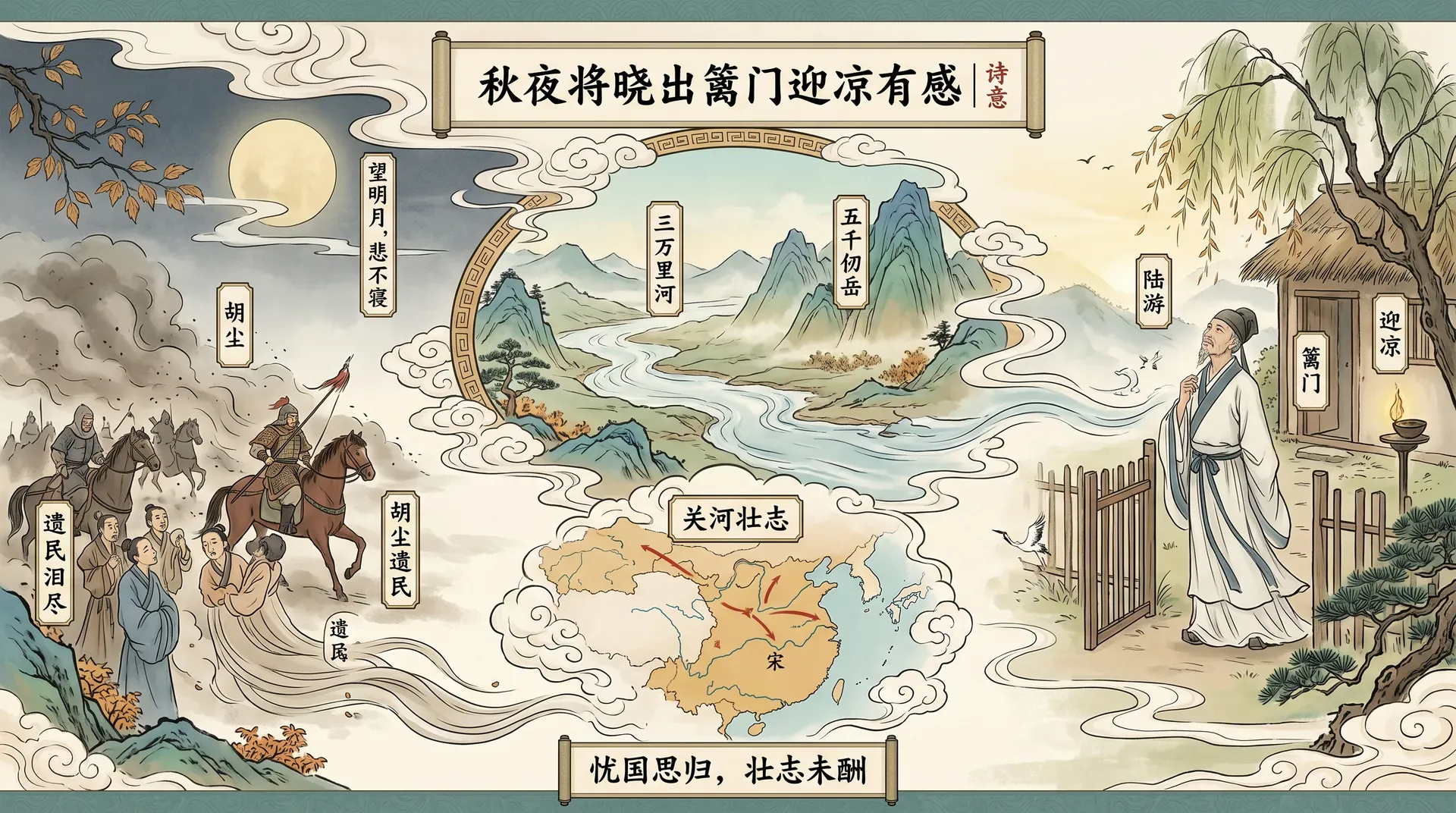 秋夜将晓出篱门迎凉有感