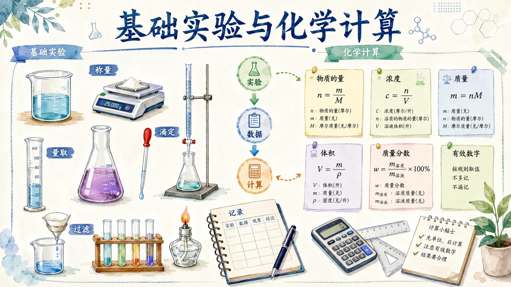 基础实验与化学计算
