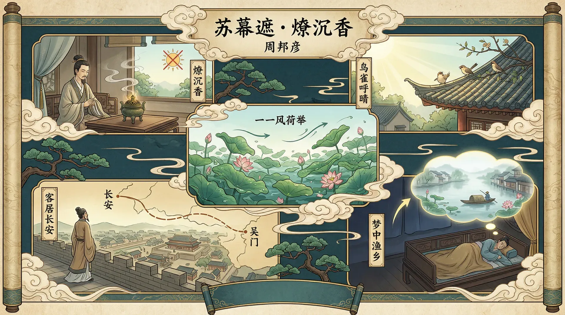 苏幕遮·燎沉香