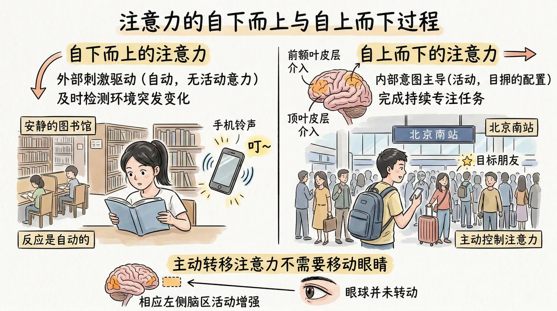 注意力的两种方向